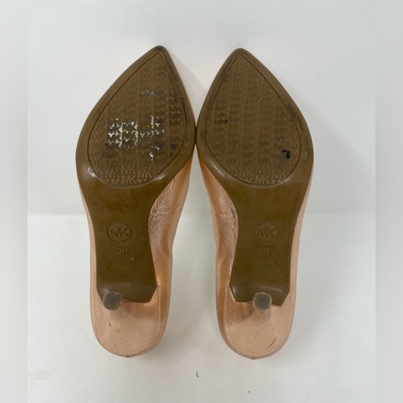 Micheal Kors Women Metallic Rose Gold Heels Shoes Size 9 - Picture 5 of 7